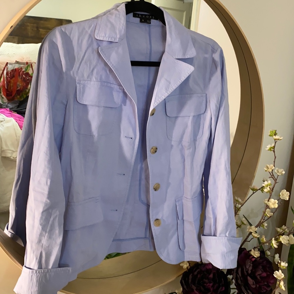 Theory Linen blend jacket